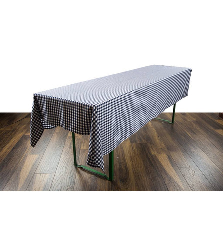 Tafellaken Vichy Blauw/Wit 250 x 95 cm (JC)