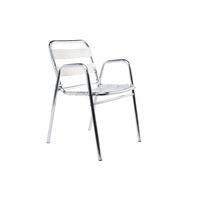 Chaise Alu avec accoudoirs