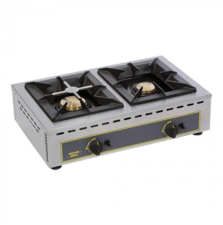 Cuisinière 2 brûleurs au gaz Roller Grill