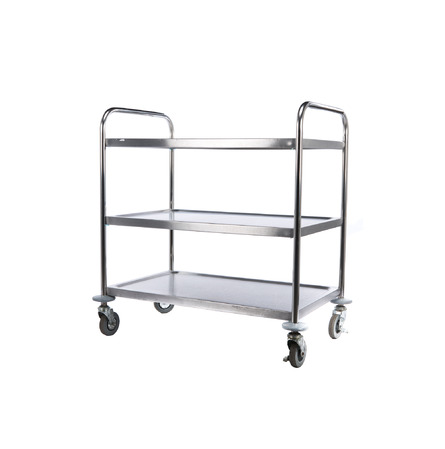 Inox serveerwagen 3 legplanken