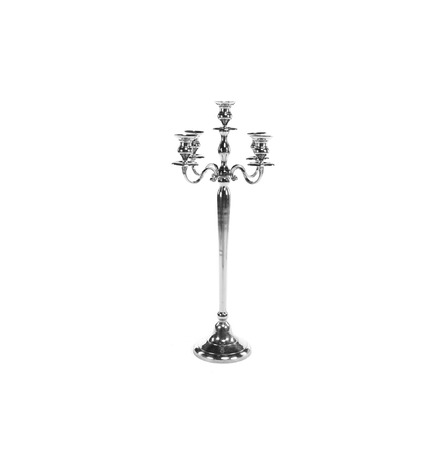 Kandelaar Zilver 5 kaarsen H 100 cm