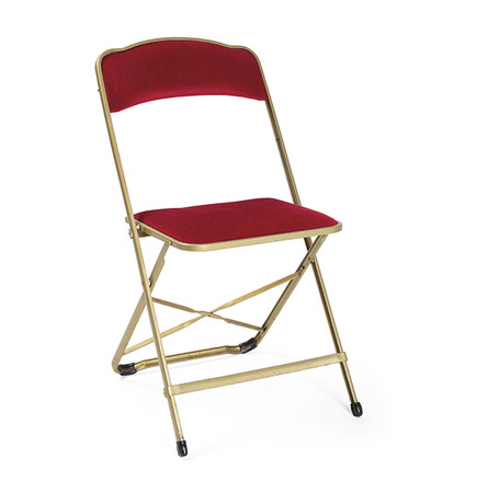 Plooistoel Rood velvet