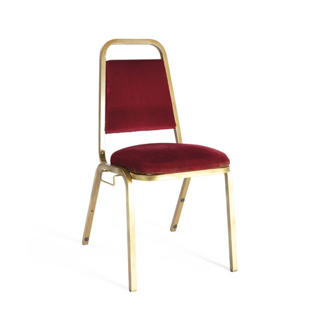 Chaise Luxe en tissu Rouge