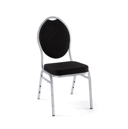 Chaise Luxe tissu Noire