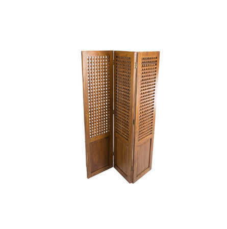 Paravent en teak avec 3 panneaux 70 x H 180 cm