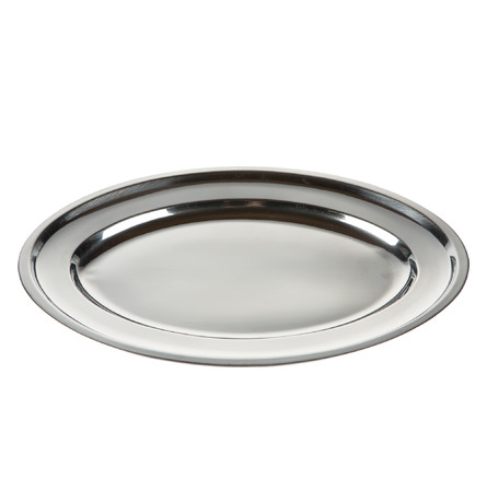 Plat en inox ovale 35 x 24 cm