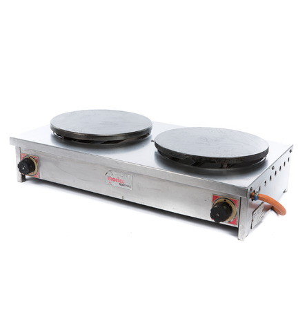 Crêpière double au gaz