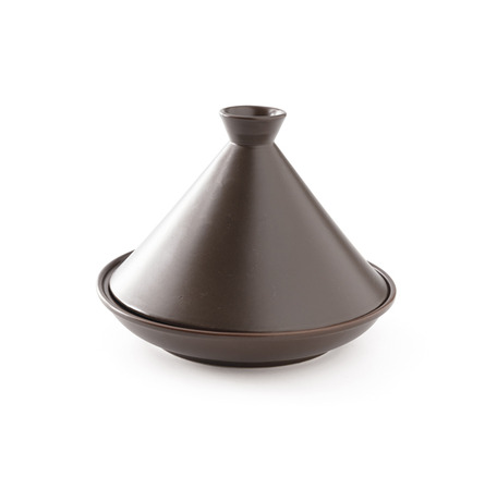 Tajine Marron Ø 21 cm avec couvercle