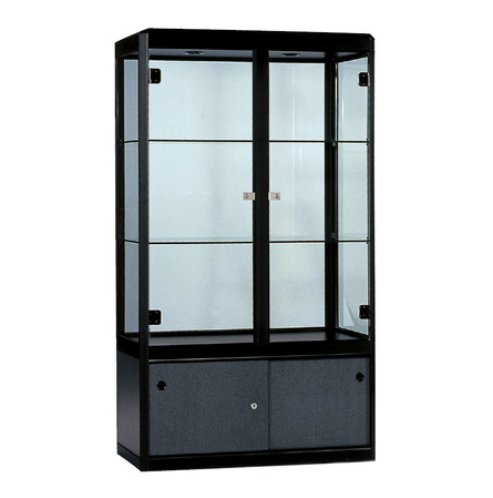 Armoire Vitrine Appel Noire 100 x 50 x H 180 cm (EG)