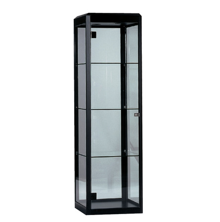 Vitrinekast Ensor Zwart 50 x 50 x H 180 cm (EG)