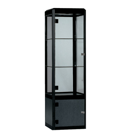 Armoire Vitrine Permeke Noir 50 x 50 x H 180 cm (EG)