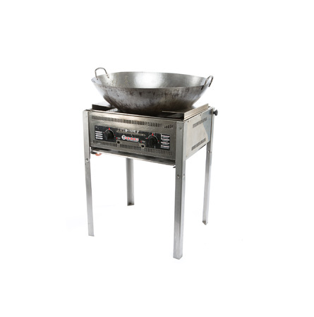 Wok au gaz sur pied