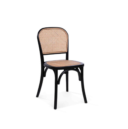 Chaise Bistro Ronda + galette en rotin