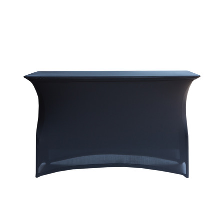 Table buffet haute 180 x 76 x H 110 cm + stretch Noir