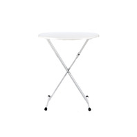 Statafel met plooipoten Wit Ø 90 cm