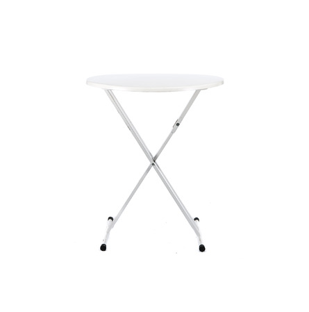 Statafel met plooipoten Wit Ø 90 cm