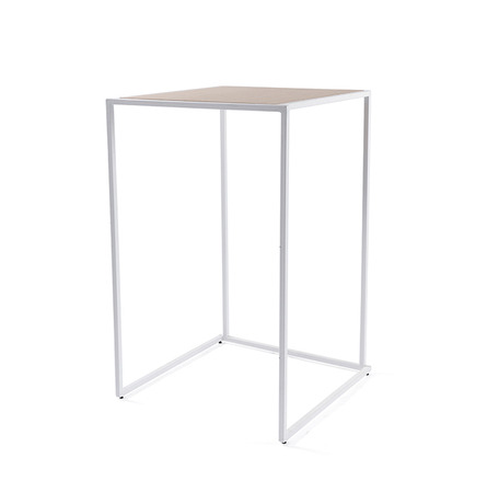 Statafel Quadrum Wit/Hout 70 x 70 cm
