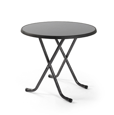 Table de terrasse Grise Ø 85 cm