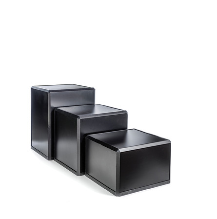 Socle Balzac Noir 75 x 75 x H 50 cm (EG)