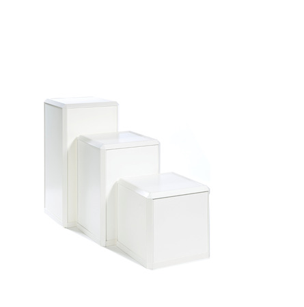 Socle Sartre Blanc 50 x 50 x H 100 cm (EG)