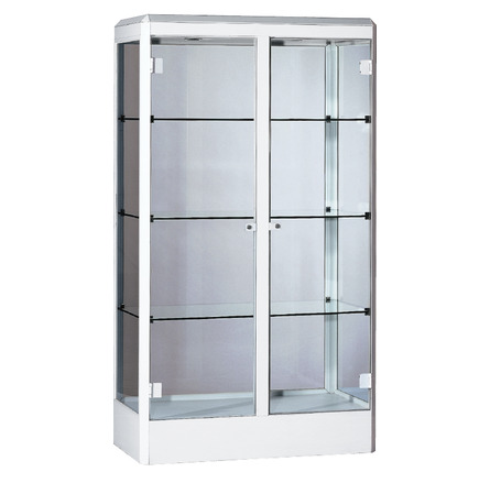 Armoire Vitrine Monet Blanc 100 x 50 x H 180 cm (EG)