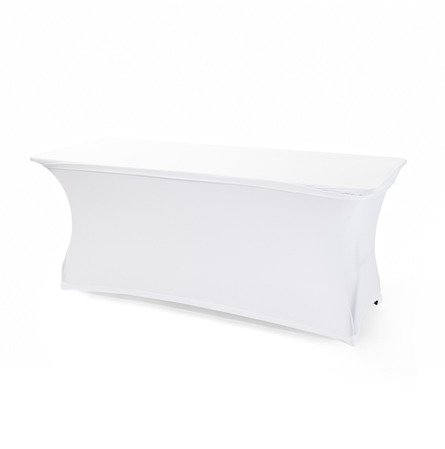 Table 180 x 76 cm + stretch Blanc
