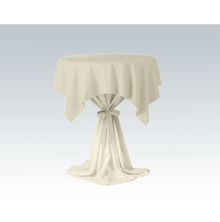 Housse de table haute avec noeud et napperon Ecru (JC)