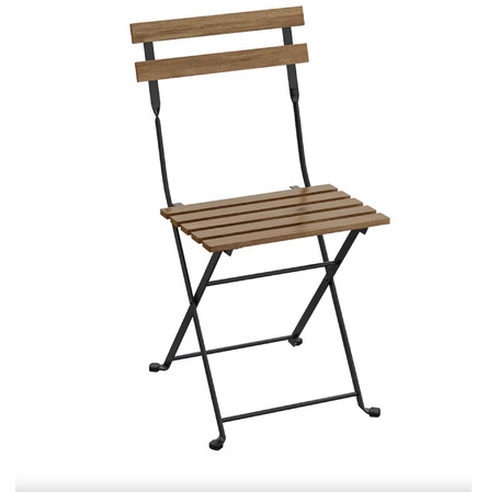 Plooistoel houten latjes