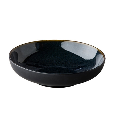 Assiette creuse Speckle Bleu/Noir Ø 22 cm