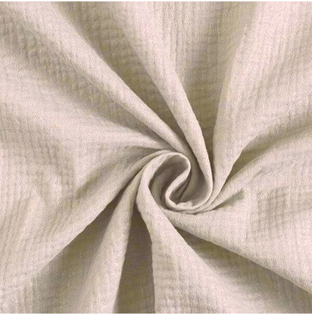 Nappe en coton froissé Ficelle 310 x 280 cm (LF)