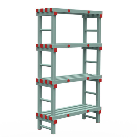 Etagère alimentaire 4 niveaux 120 x 40 x H 175 cm